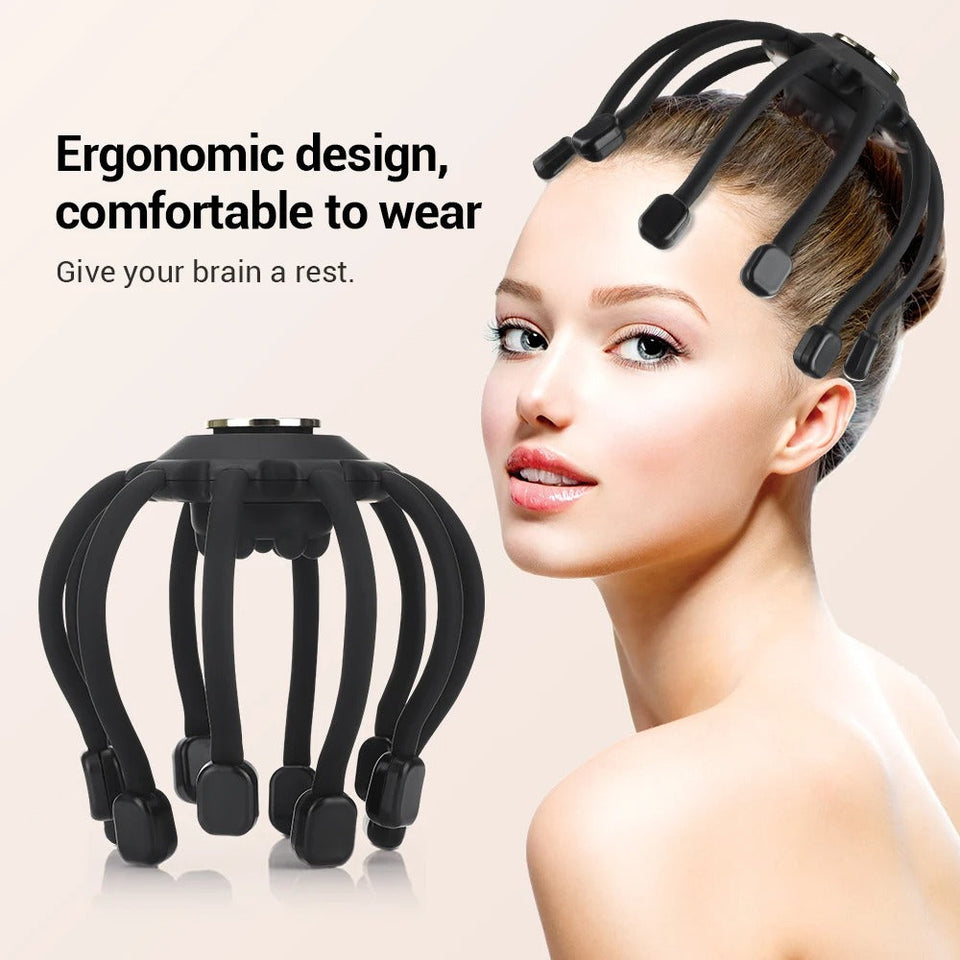 Electric Head Massager Unblock Headache Fit The Body Frequency Deep Sleeping Scalp Massager Relief Relax