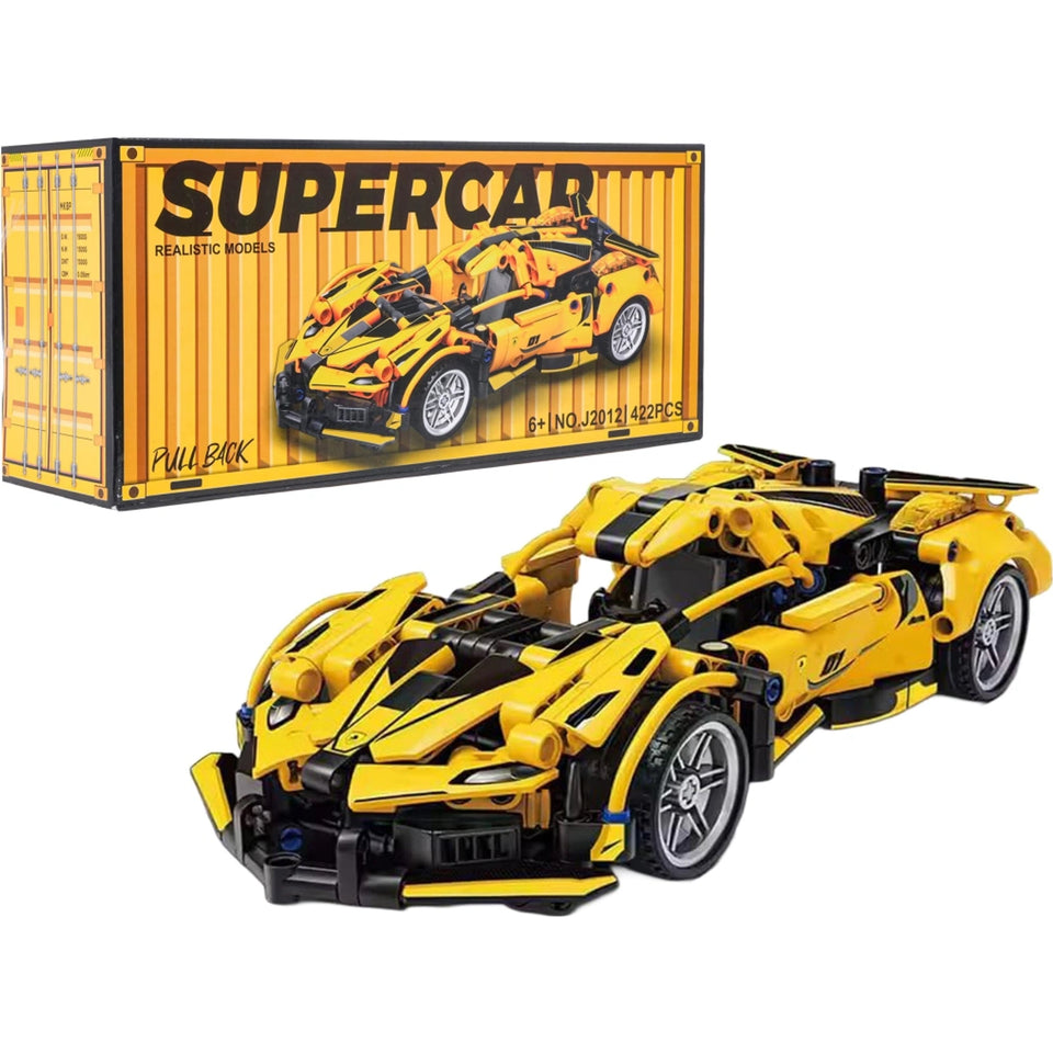 Supercar Pull-Back Building Blocks Set |422 PCS