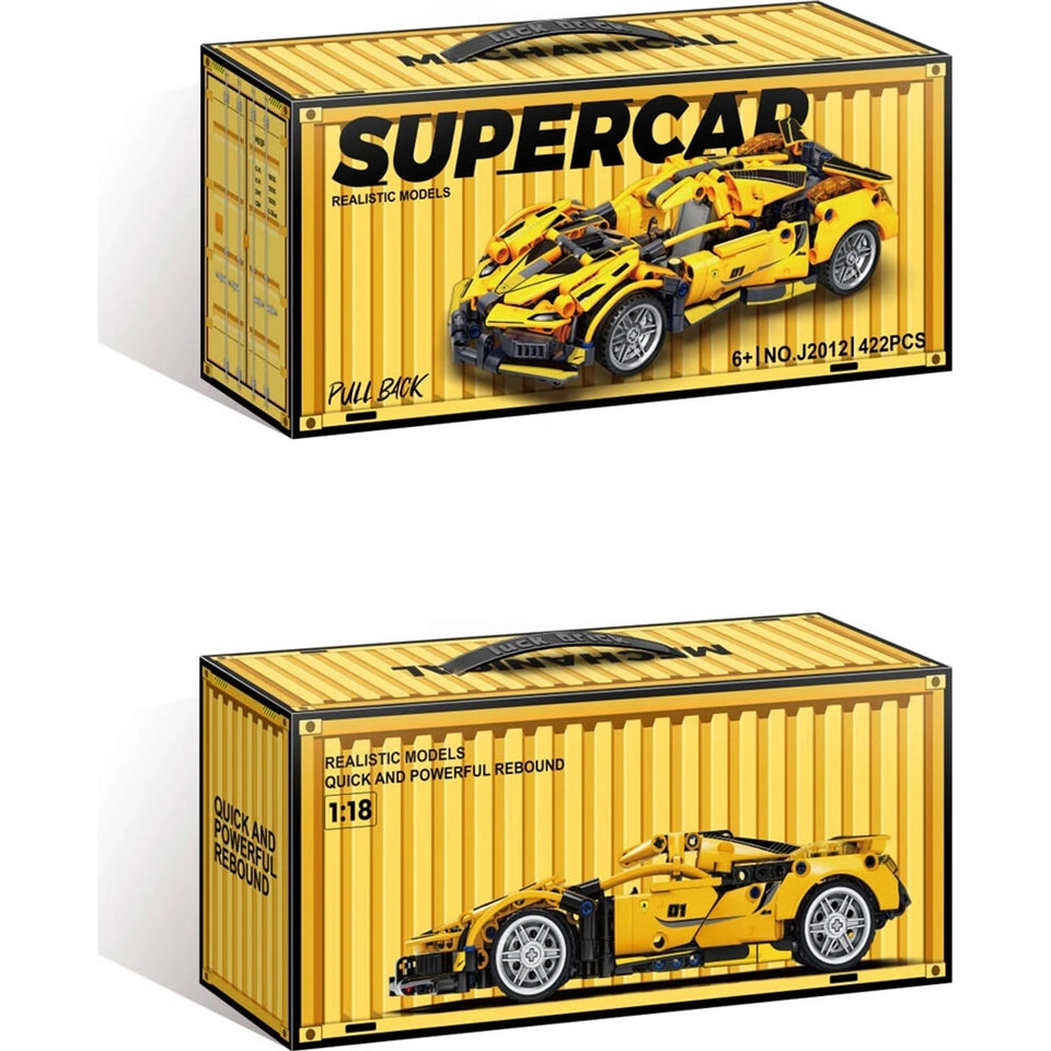 Supercar Pull-Back Building Blocks Set |422 PCS