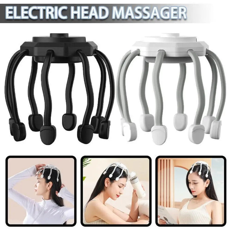 Electric Head Massager Unblock Headache Fit The Body Frequency Deep Sleeping Scalp Massager Relief Relax