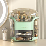 Large Capacity Makeup Organizer with Transparent Lid - Vanity Storage Box
