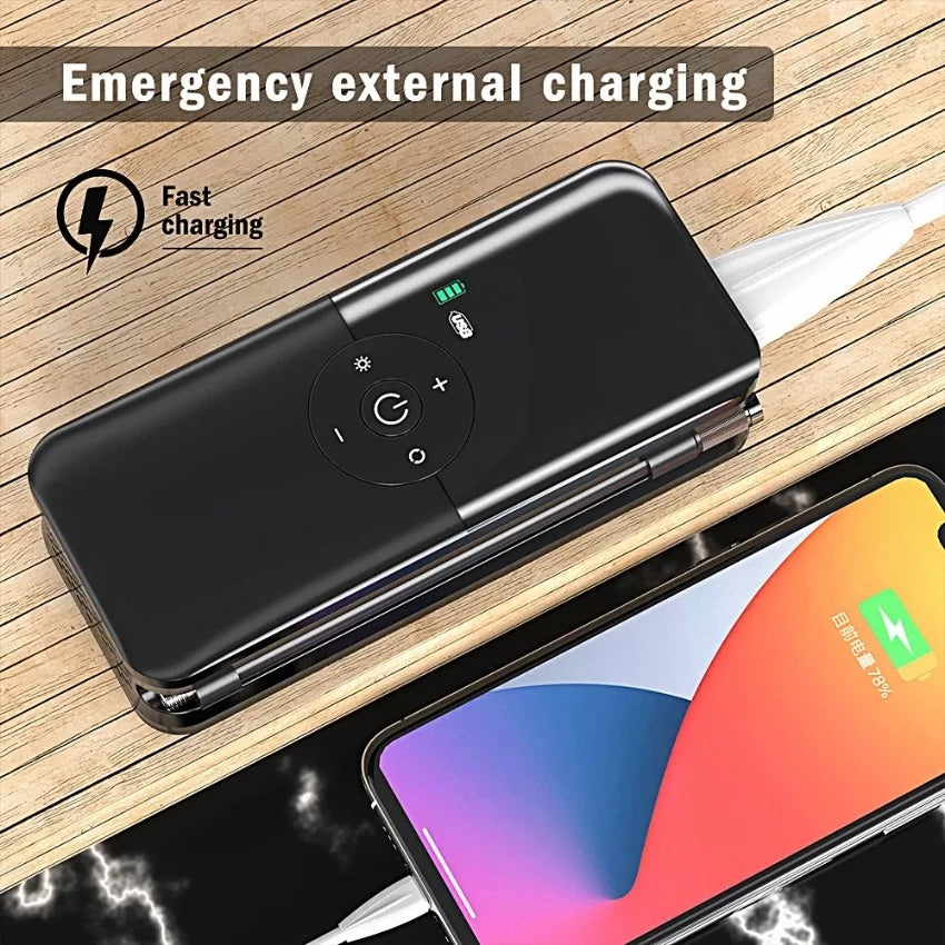 Digital Rechargeable Tyre Air Inflator & Power Bank Imported