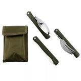 3 in 1 Outdoor Folding Dinnerware Spoon Fork Set