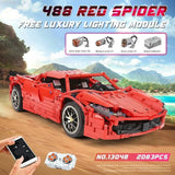 1:14 Superpower Red Sports Car Building Blocks Set