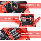 1:14 Superpower Red Sports Car Building Blocks Set