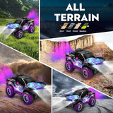 🚙💨 1:16 RC Mist Spray Off-Road Truck with LED Lights & Dual Batteries