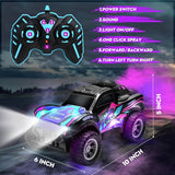 🚙💨 1:16 RC Mist Spray Off-Road Truck with LED Lights & Dual Batteries