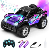 🚙💨 1:16 RC Mist Spray Off-Road Truck with LED Lights & Dual Batteries