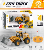 1:16 Scale Remote Control Construction Loader Truck – with Battery & USB Charging