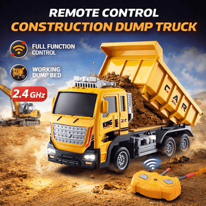 1:16 Scale Remote Control Dump Truck | Heavy-Duty Construction Vehicle