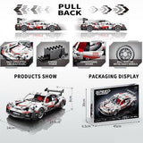 1:18 Scale Lego Sports Car Blocks Set – 455 PCS Racing Build Kit