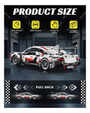 1:18 Scale Lego Sports Car Blocks Set – 455 PCS Racing Build Kit