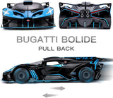 1:24 Die-Cast Bugatti Bolide with Spray Effect Diecast Model Car – Light, Sound & Butterfly Doors 🏎️💙