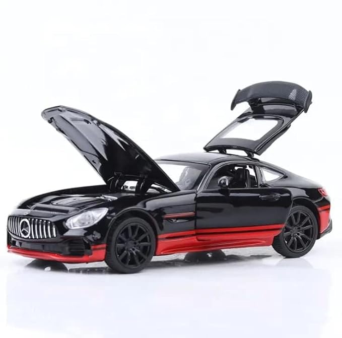 1:24 Mercedes AMG GT R Diecast Car – Metal Body, Doors Open, Light & Sound