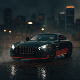 1:24 Mercedes AMG GT R Diecast Car – Metal Body, Doors Open, Light & Sound
