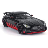 1:24 Mercedes AMG GT R Diecast Car – Metal Body, Doors Open, Light & Sound