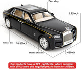 1:24 Rolls Royce Phantom Diecast Car – Metal Body, Doors Open, Light & Sound