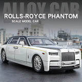 1:24 Rolls Royce Phantom Diecast Car – Metal Body, Doors Open, Light & Sound