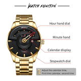 Dinar Brand Luxury Unique Watch for Men New Fashion Business Quartz Men’s Wristwatch