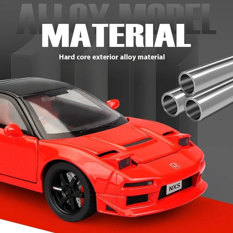 1:32 Honda Acura Model Car – JDM Alloy Sports Car with Lights & Pull-Back Action