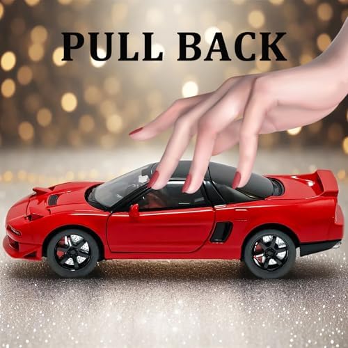 1:32 Honda Acura Model Car – JDM Alloy Sports Car with Lights & Pull-Back Action