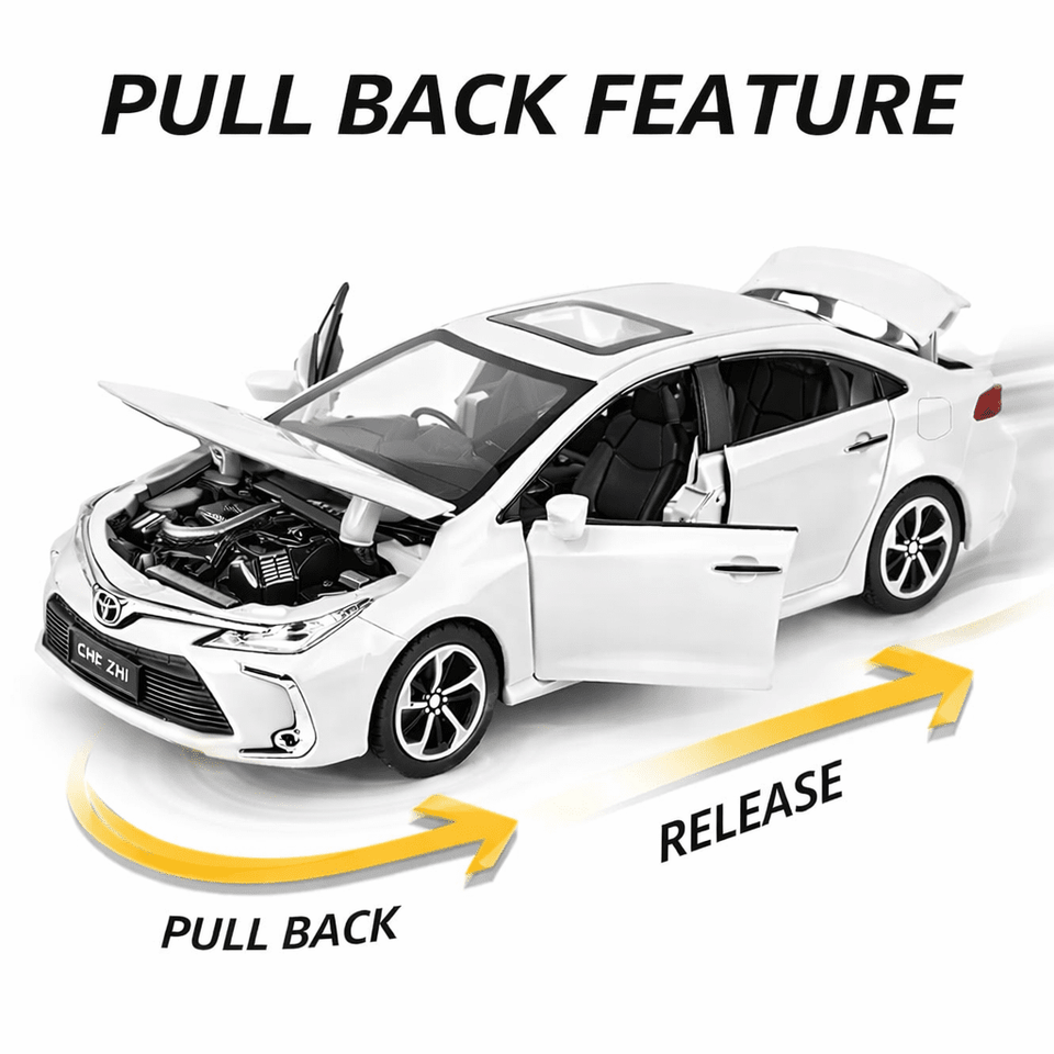 1:32 Scale Toyota Corolla Alloy Car – Premium Die-Cast Collectible Model