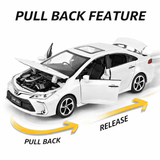 1:32 Scale Toyota Corolla Alloy Car – Premium Die-Cast Collectible Model
