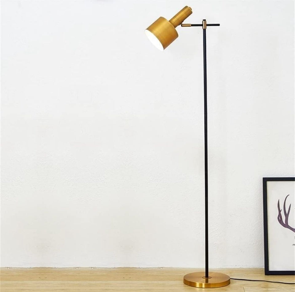 HASH-MART Nova Brass Golden Minimalist Floor Lamp