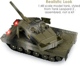 1:48 Alloy Battle Tank with Light & Sound Military Model