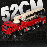 1:50 Fire Rescue Crane Truck – Diecast Construction Vehicle Model