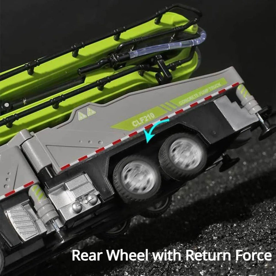 1:50 Fire Rescue Crane Truck – Diecast Construction Vehicle Model