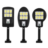 COB Solar Street PIR Sensor Outdoor Light With Solar Panel