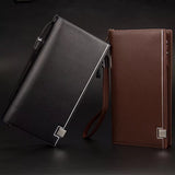Baellerry Trifold Soft PU Leather Long Wallet