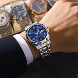 Branded Stainless Steel Business Quartz Watch