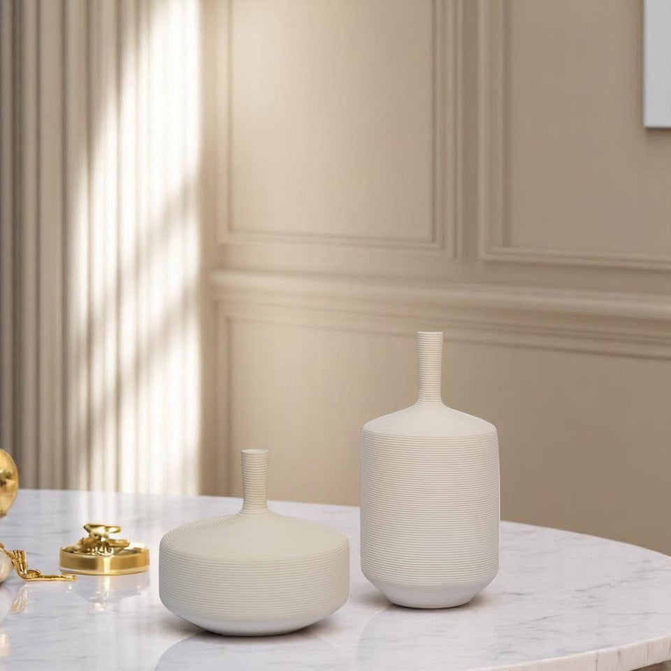 Textured Ceramic Vases