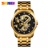 SKMEI Dragon Men Analog Digital Stainless Steel Business Watch