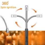 ARC Electric Lighter Windproof USB Rechargeable Long Twist Neck