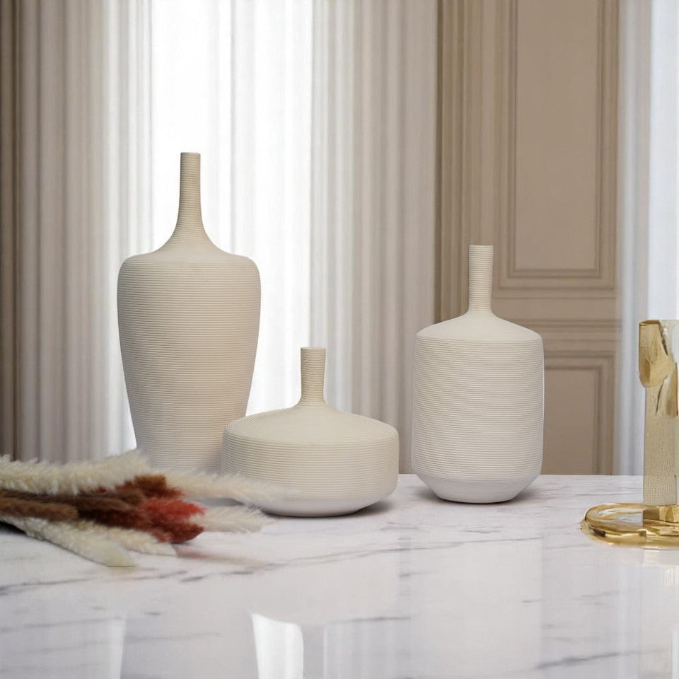 Textured Ceramic Vases