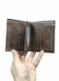 WESTAL Business Short Leather Wallet, cardholder
