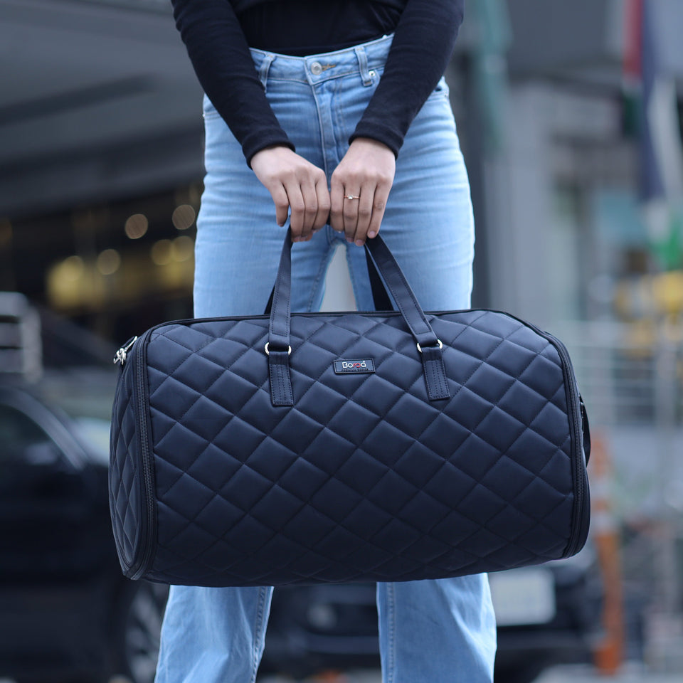 Leather Garment Duffle + Free Crossbody Bag