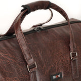 - Leather Garment Duffle & Free Crossbody Bag -