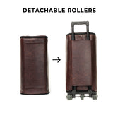 Leather Garment Duffle + Free Crossbody Bag