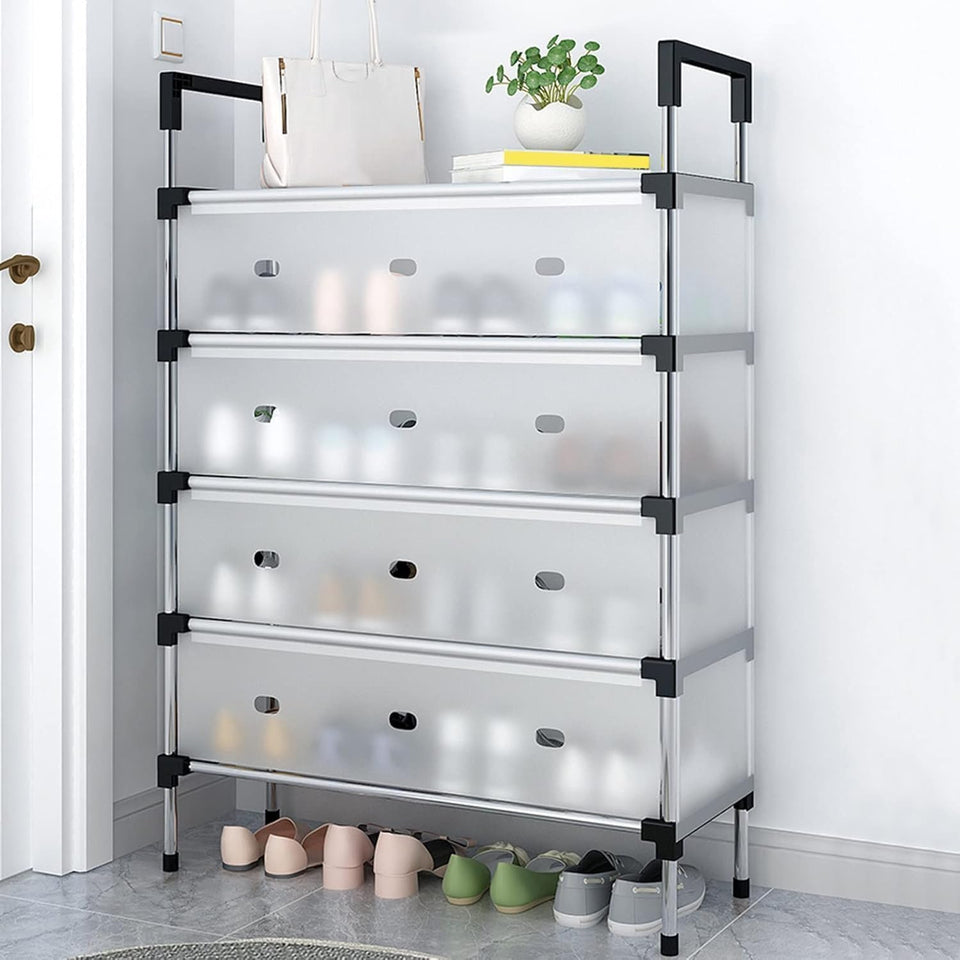 Hashmart Dust Proof Shoe Rack – Covered Shoe Storage Organizer