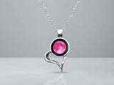 Heart-Link Necklace (Luna In Color)