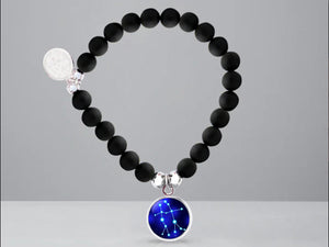 Stars Constellation Beaded Bracelet (Black)
