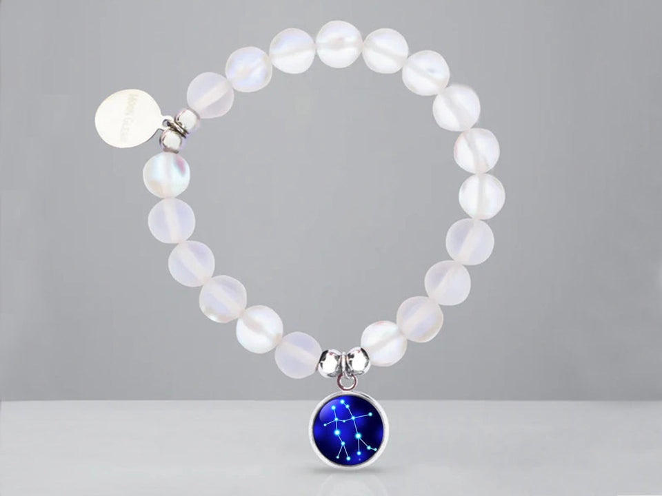 Stars Constellation Beaded Bracelet (White)