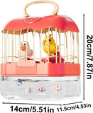 2-in-1 Birdcage & Fish  Tank Playset – Lights, Music &  Moving Fish