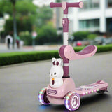 2 in 1 Bunny Scooty With Light-Up Wheels