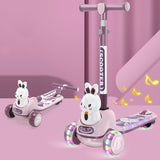 2 in 1 Bunny Scooty With Light-Up Wheels