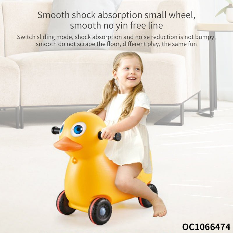 2-in-1 Duck Rocker & Ride-On Car – Rock, Ride & Waddle Away!